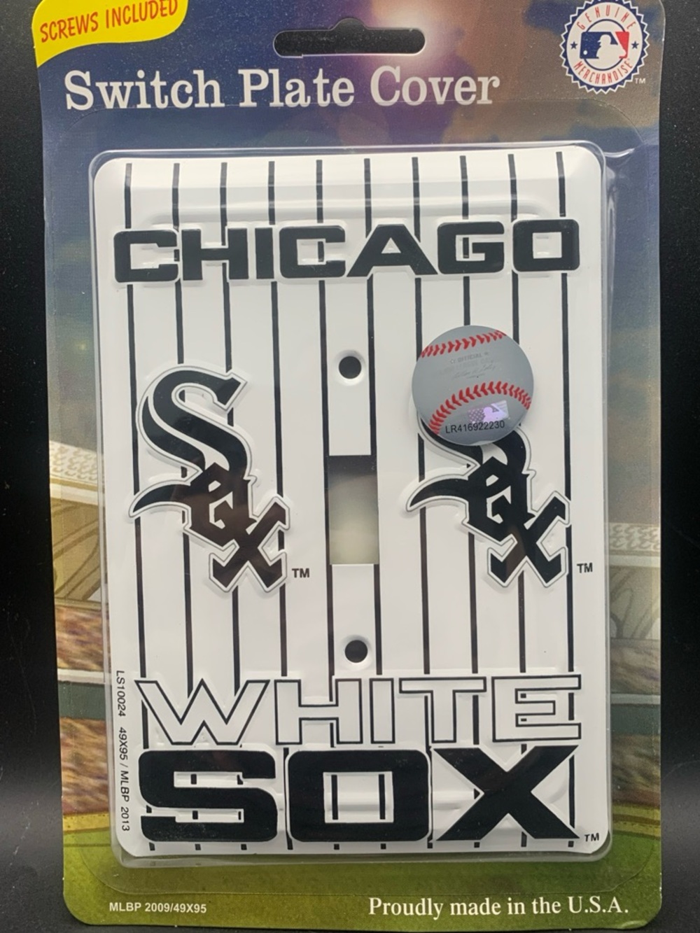 New Light Switch Plate SIgn Chicago White Sox Baseball Officially Licensed